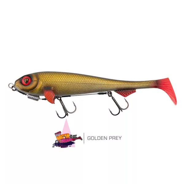 Softbait Fox Rage Super Slick Shad 18cm Loaded UV Golden Prey