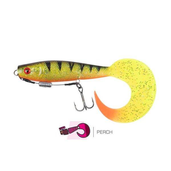 Fox Rage Pro Grub Loaded 12cm 17gr UV Perch Esca Artificiale