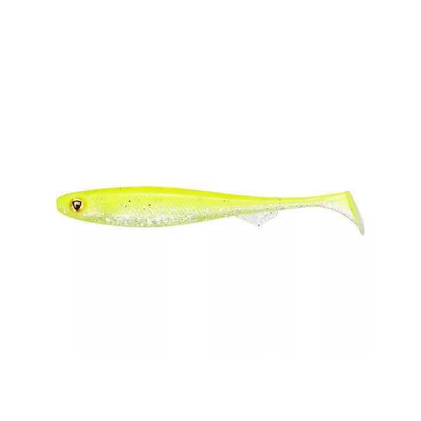 Fox Rage Slick Shad Ultra UV 9cm Chartreuse Esche Artificiali in Gomma