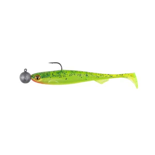 Fox Rage Bulk Loaded Slick Shads UV Lemon Tiger 13cm 4/0 15gr Esca in plastica