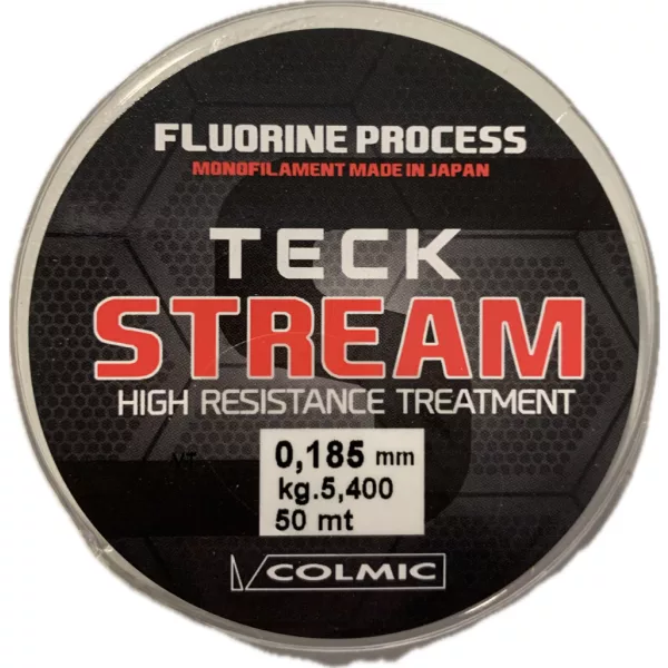 Colmic Teck Stream 50m 0,185mm Filo da finale Monofilamento