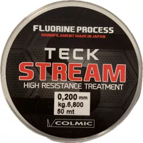 Colmic Teck Stream 50m 0,20mm Filo da finale Monofilamento