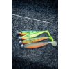 Fox Rage Bulk Loaded Zander Pro Shads UV Hot Olive 10cm 4/0 10gr Esca artificiale