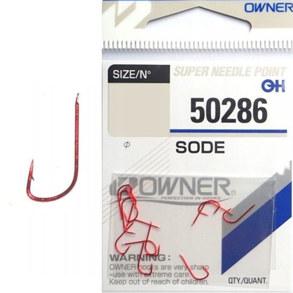 Owner Sode Red 50286 10 Amo da breme con paletta e ardiglione 12 pezzi