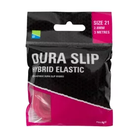   Preston Dura Slip Hybrid Elastic 21 Pink 2,8mm Gomma Ibrida per Roubaisienne 3m
