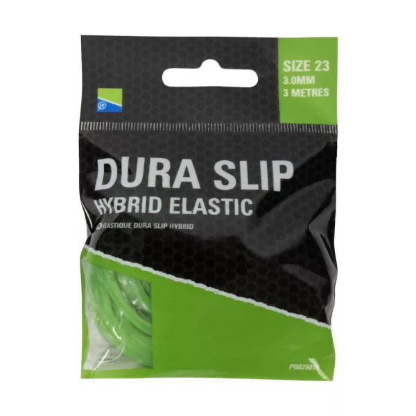 Preston Dura Slip Hybrid Elastic 23 Green Gomma Ibrida per Roubaisienne 3,0mm