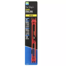   Preston 4x12 Edge Pole Rig Attrezzatura pronta per canna fissa