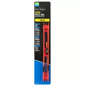   Preston 4x14 Edge Pole Rig Attrezzatura pronta per canna fissa