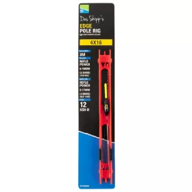   Preston 4x16 Edge Pole Rig Attrezzatura pronta per canna fissa