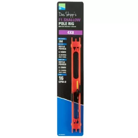   Preston 4x10 F1 Shallow Pole Rig Terminali pre-legati per canna fissa