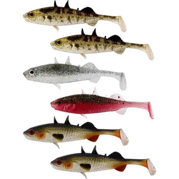 WESTIN Stanley the Stickleback Shadtail 5,5cm 1,5g Clear Water Mix 6pz Esche artificiali in plastica