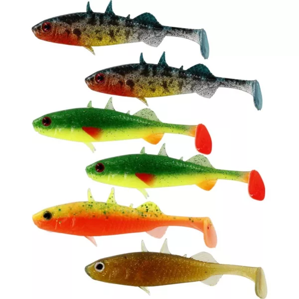 Westin Stanley the Stickleback Shadtail 7,5cm 4g Dark Water Mix Esche Artificiali in Plastica