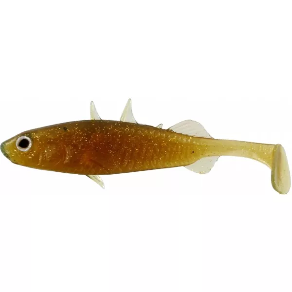 WESTIN Stanley the Stickleback Shadtail 5,5cm 1,5g Motoroil Gold 6 pz Esche artificiali in plastica