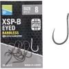 Preston XSP-B Eyed 8 Füles, Szakáll Nélküli Horog 10db