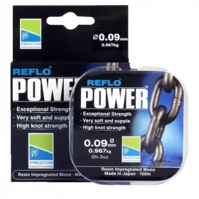 Preston Reflo Power 100m 0,10mm Filo da terminale