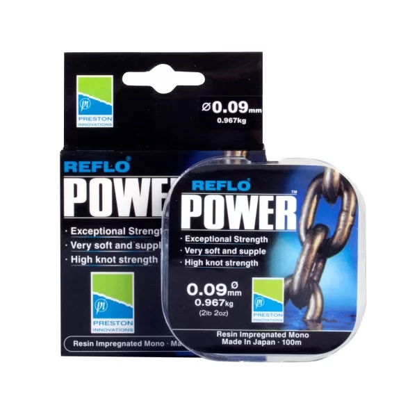 Preston Reflo Power 100m 0,13mm Filo da terminale