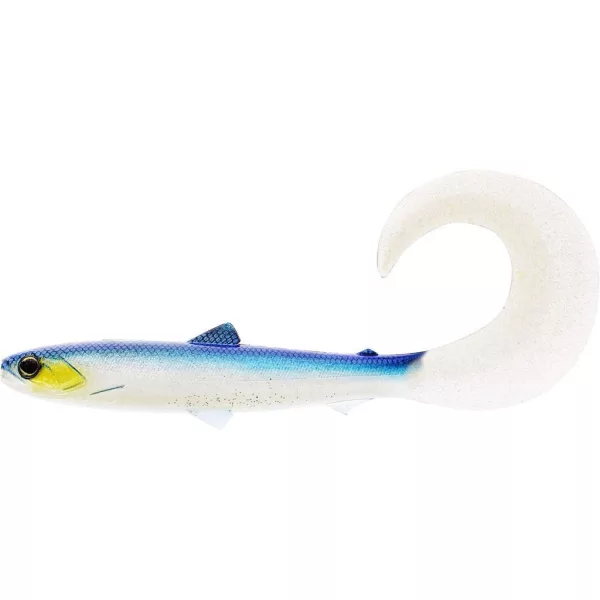 WESTIN BullTeez Curltail 10cm 6g Blue Headlight Scatola con 60 pz. Esche artificiali in plastica