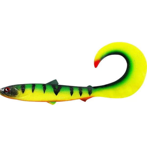 WESTIN BullTeez Curltail 27cm 103g Tiger Perch 1pz Esca artificiale in plastica