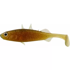   WESTIN Stanley the Stickleback Shadtail 9cm 7g Motoroil Gold Box con. Esca artificiale in plastica