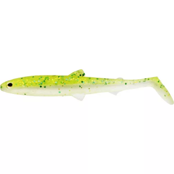 WESTIN BullTeez Shadtail 9,5cm 7g Sparkling Chartreuse 2pcs Esca artificiale in plastica