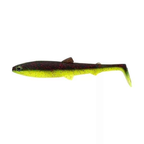 WESTIN BullTeez Shadtail 12,5cm 16g Black/Chartreuse 2 pz. Esche artificiali in plastica