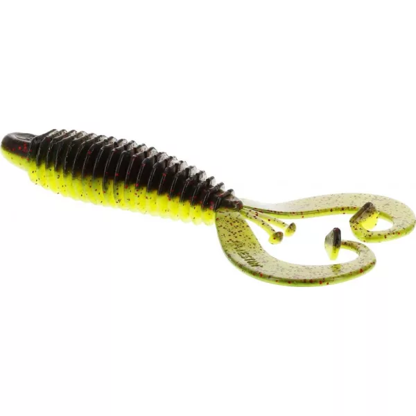WESTIN RingCraw Curltail 9cm 6g Black/Chartreuse 5pcs esca artificiale in plastica