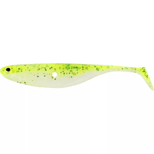 Westin ShadTeez Hollow 8cm 4g Sparkling Chartreuse Esca Artificiale in Plastica