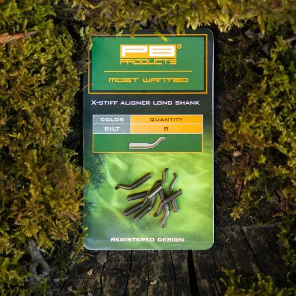 PB Products X-Stiff Aligners Silt Long Shank 8-4 Horogbefordító Hosszú Szárú Horgokhoz 8db