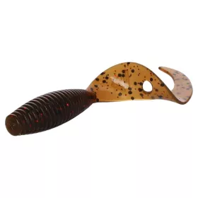   Mikado Twister 64mm Marrone Pumpkin Esca artificiale in gomma 6 pz
