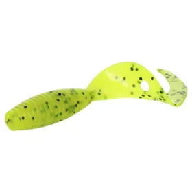   Mikado Twister 64mm Chartreuse Pepper Esca artificiale in gomma 6 pz