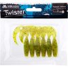 Mikado Twister 64mm Chartreuse Pepper Esca artificiale in gomma 6 pz