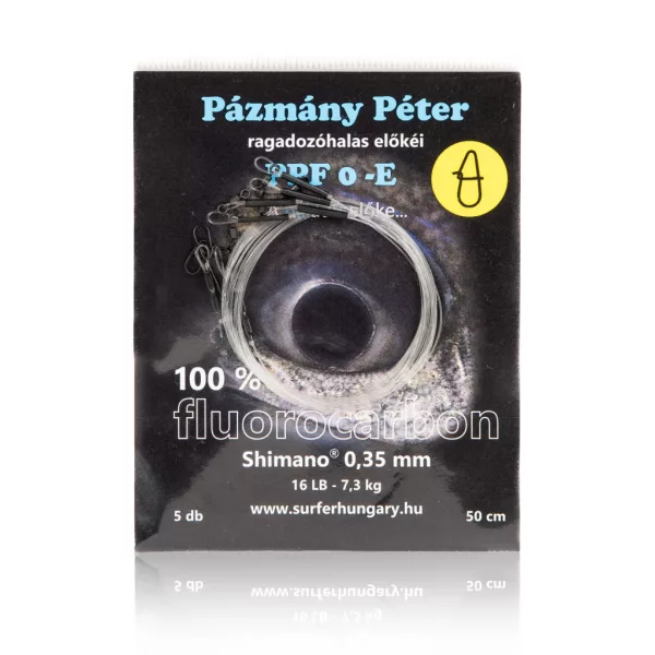 Pázmány Péter Shimano 100% Fluorocarbon Terminale da spinning 0,35mm 50cm (PPF0-50S)