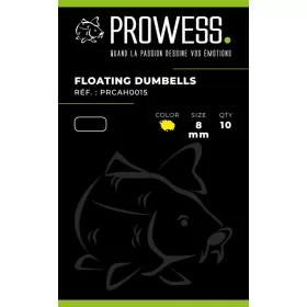 Prowess Dumbells Yellow 8mm 10 pz