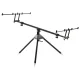 Prowess Astral Tripod Rod Pod con Buzz Bar 70cm