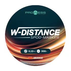   Prowess W-Distance Spod-Marker Super Slick Braid X8 Arancione 0,16mm 300m Trecciato da Imbobinamento