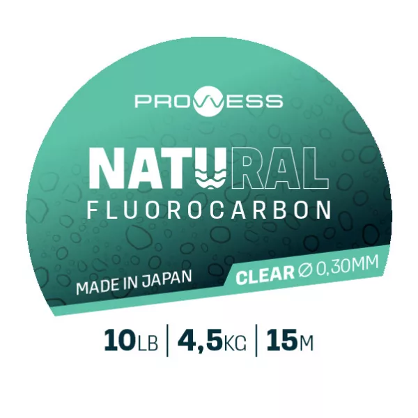 Prowess Natural Fluorocarbon 0,30mm 15m Terminale in Fluorocarbon