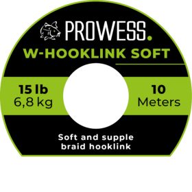  Prowess W-Hooklink Soft Braid 10m 25lb Verde Trecciato per Terminali