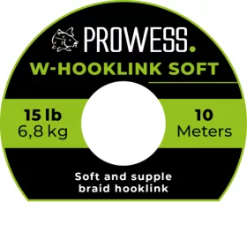   Prowess W-Hooklink Soft Braid 10m 35lb Verde Trecciato per Terminali