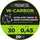 Prowess Filo Terminale W-Carbon 20m 0,60mm per Carp Fishing