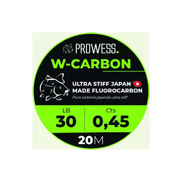 PROWESS W-CARBON 0,60mm Filo Fluorocarbon / Terminale per Bojlis