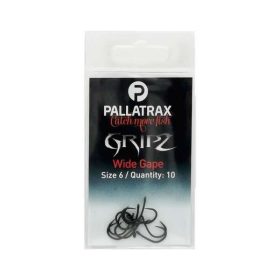   Pallatrax Gripz Wide Gape 14 Anelli, Amo da carpa senza ardiglione 10pz