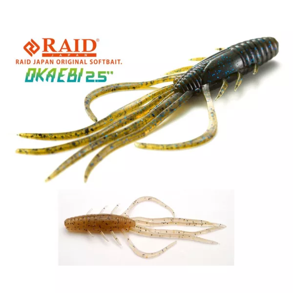 Raid Oka Ebi 6,3cm 076 Pile Shrimp Esche in Plastica 8pz