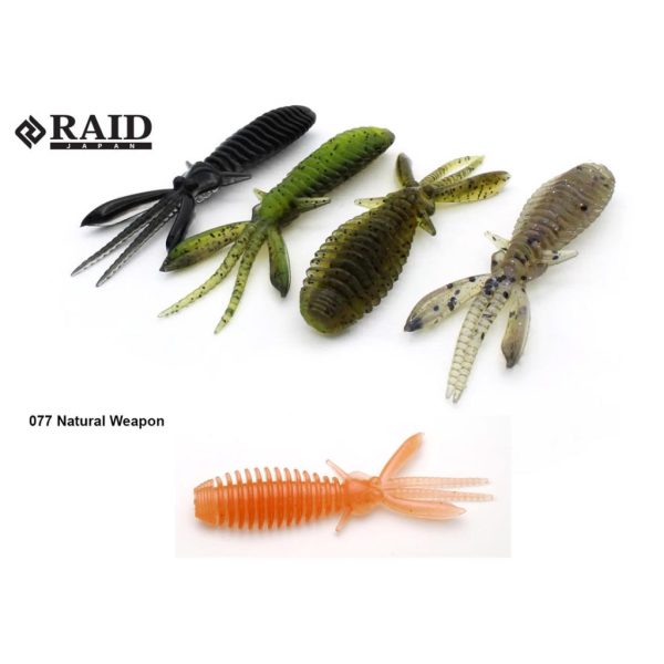 Raid Egubug 6,3cm 077 Natural Weapon Esca in Plastica 8pz
