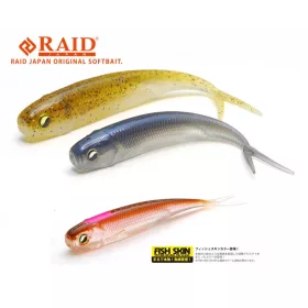  Raid Fish Roller Fish Skin 8,9cm 080 Clear Wakasagi Esca Morbida 7pz
