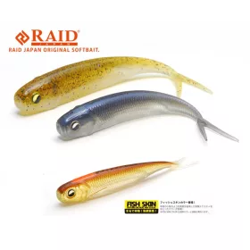   Raid Fish Roller Fish Skin 8,9cm 081 Stain Wakasagi Esca Morbida 7pz