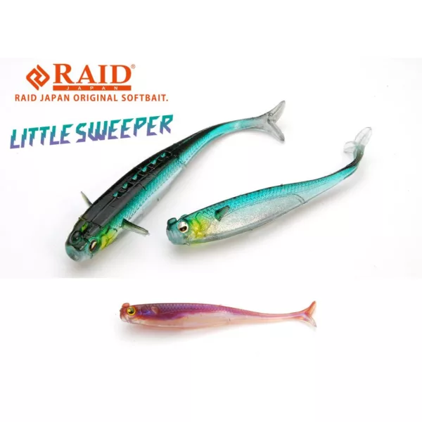Raid Little Sweeper 7,6cm 048 Pearl Wakasagi Esca in gomma 7db