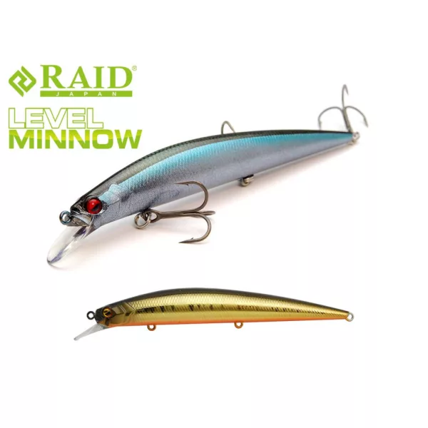 Raid Level Minnow 12,5cm 14gr 004 Real Kinkuro Wobbler
