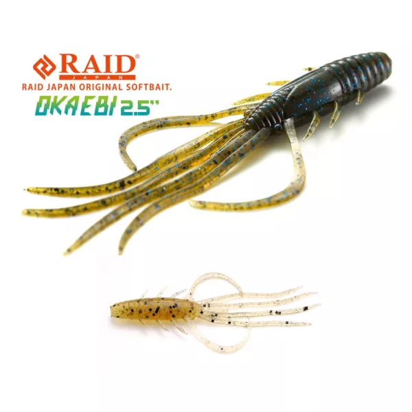 Raid Oka Ebi 6,3cm 032 Tenaga Ebi Esche in Plastica 8pz