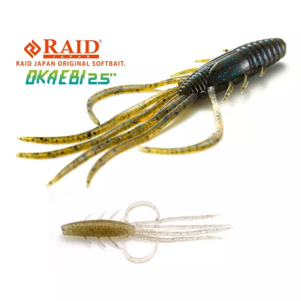 Raid Oka Ebi 6,3cm 040 Ghost Shrimp Esche in Plastica 8pz
