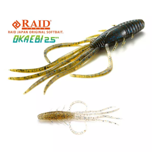 Raid Oka Ebi 6,3cm 046 Blue Sujiebi Esche in Plastica 8pz